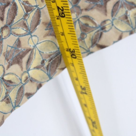 Vintage Burma Bibas Hawaiian Shirt Mens Beige Button Down Collared Size Large L - Picture 10 of 10